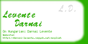 levente darnai business card